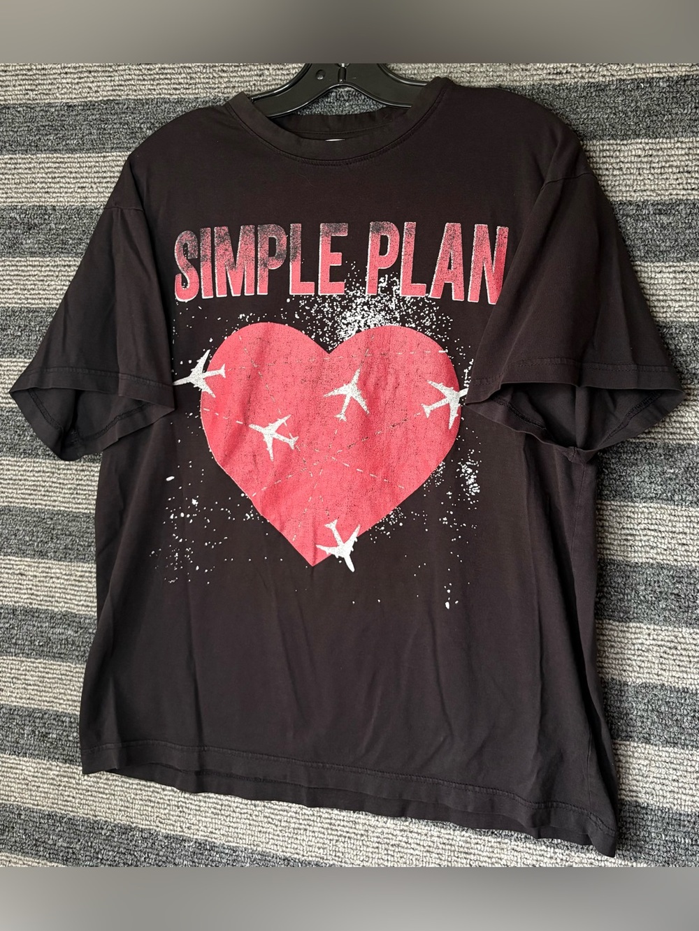 Simple Plan 2011 Get Your Heart On Tour Black Band T-Shirt Men’s Large